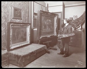 Granville Smith in his studio, New York